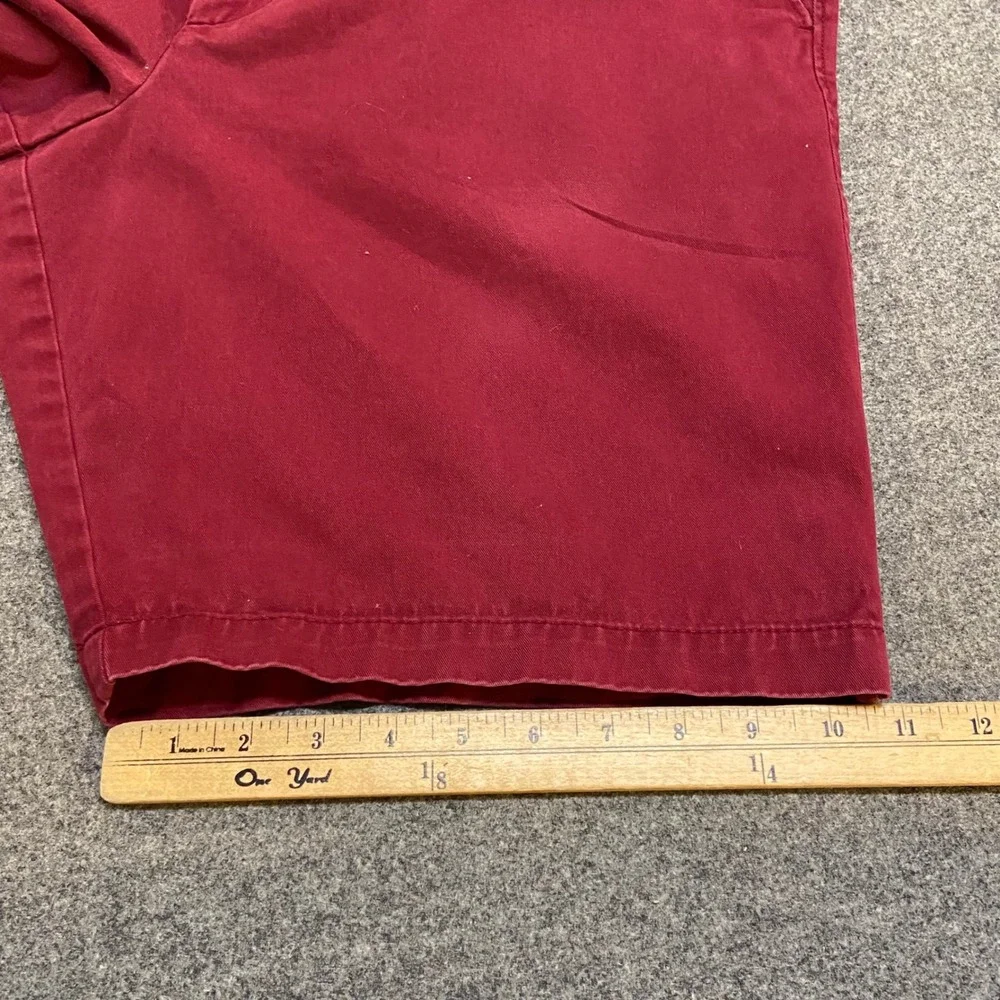 Banana Republic Aiden Short Men 36 Burgundy Red Slim Fit Chino Cotton 10